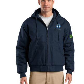 12oz Duck Cloth Work Jacket w/ Hood - Navy