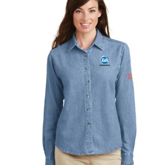 Ladies Long Sleeve Denim Shirt