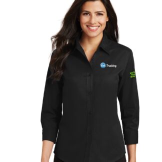 Trucking Ladies 3/4 Sleeve Easy Care Shirt