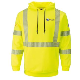 Trucking Hi-Vis FR Hooded Pullover Sweatshirt