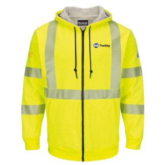 Trucking Hi-Vis FR Zip Front Hooded Sweatshirt TALL